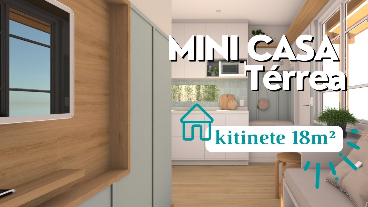 Mini Casa - Kitnet 18m² Térrea 🏠