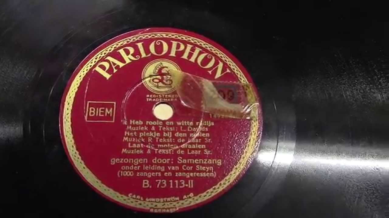 Samenzang o.l.v. Cor Steyn: Ik heb rooie en witte radijs. (ca 1935).