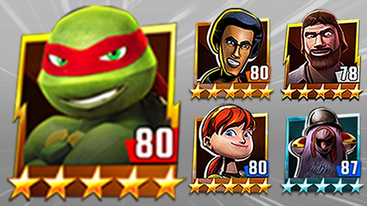 TMNT Legends April, Raph, Xever, Chris Bradford, Pigeon Pete