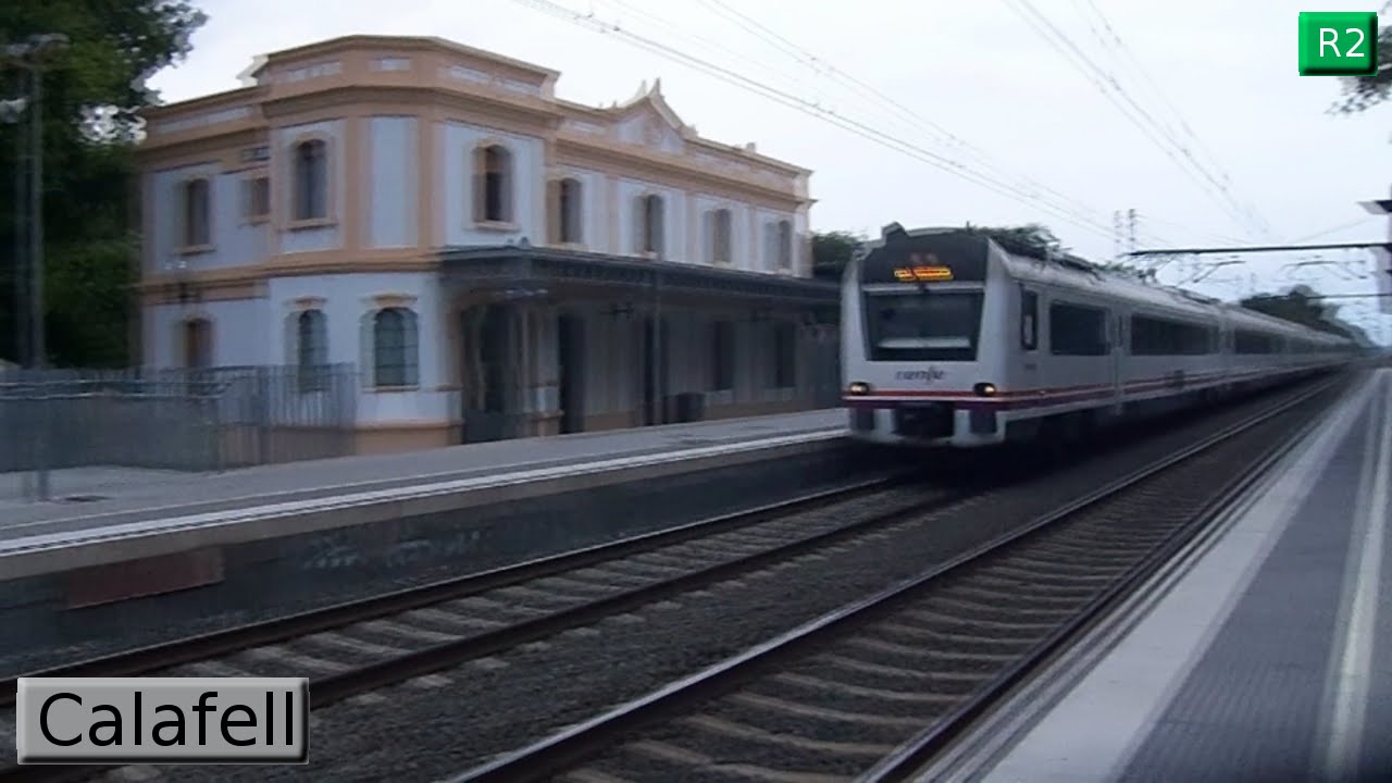 Calafell R2 : Rodalies Barcelona ( Renfe 252 - Civia - 448 - 447 - 121 - 130 - 450 - 470 )