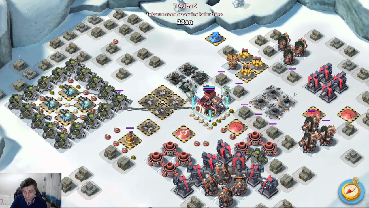 Boom Beach - Full Zooka HQ22 TrAdBaK Savaş Fabrikası Albay GearHeart 08.12.2016