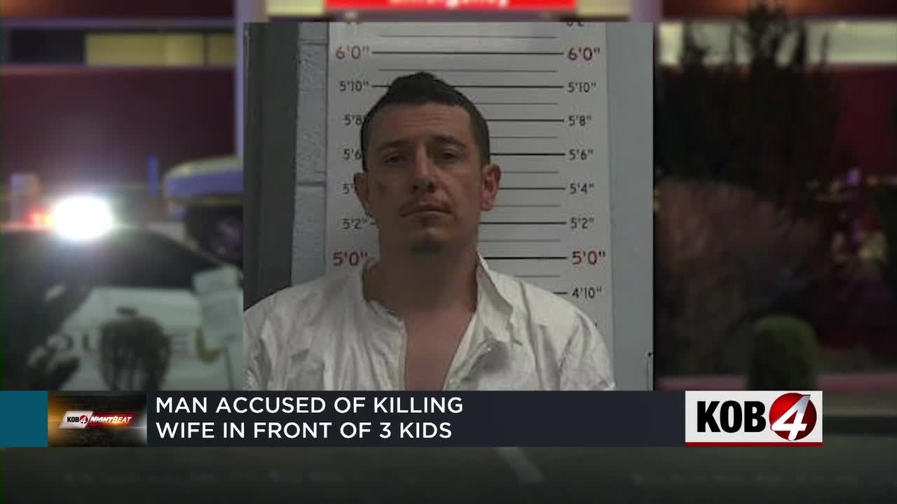 New Mexico man accused of killing wife in front of children