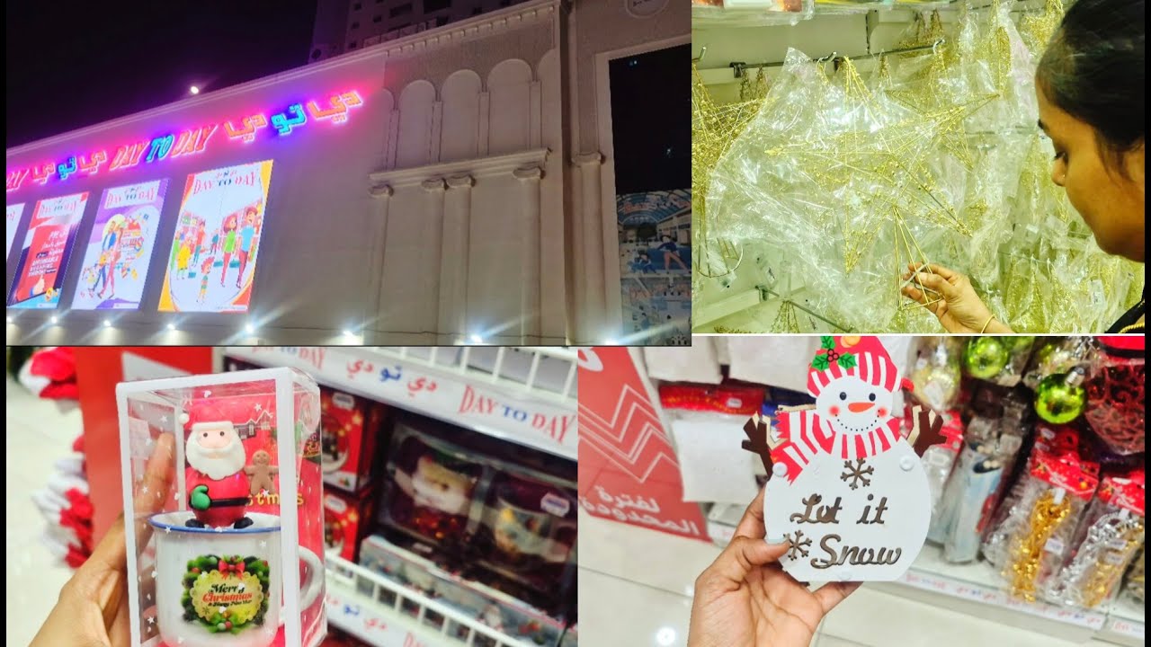 DAY TO DAY CHRISTMAS DECOR TOUR🎅🎄✨️SHARJAH CHRISTMAS SHOPPING 2025🎀#youtubevideo #christmas 