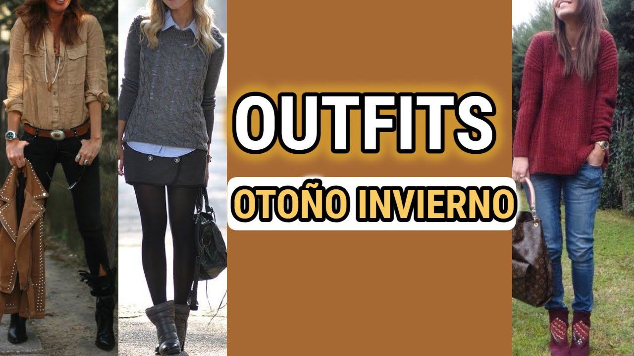 LOOKS y OUTFITS MODERNOS PARA LUCIR EN OTOÑO INVIERNO  COMBINACIONES OTOÑO INVIERNO CON ROPA CLASICA