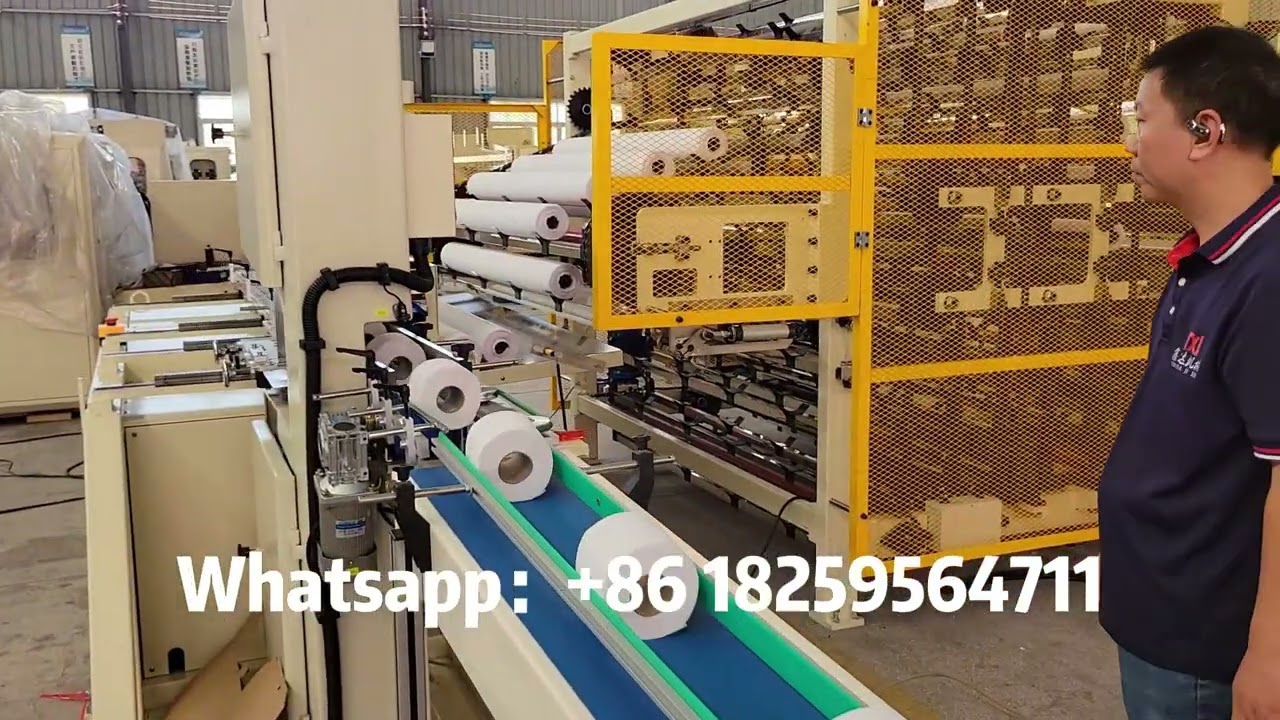 High speed full automatic toilet paper making machine production line