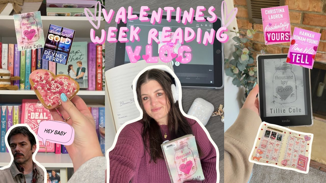 Valentines Week Reading Vlog | 1000 boy kisses && a romance set in the 80’s!! 