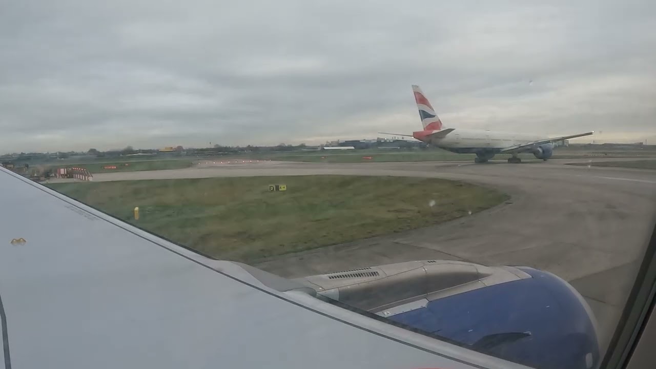 British Airways Airbus A320 NEO Heathrow Winter Departure Jan 26