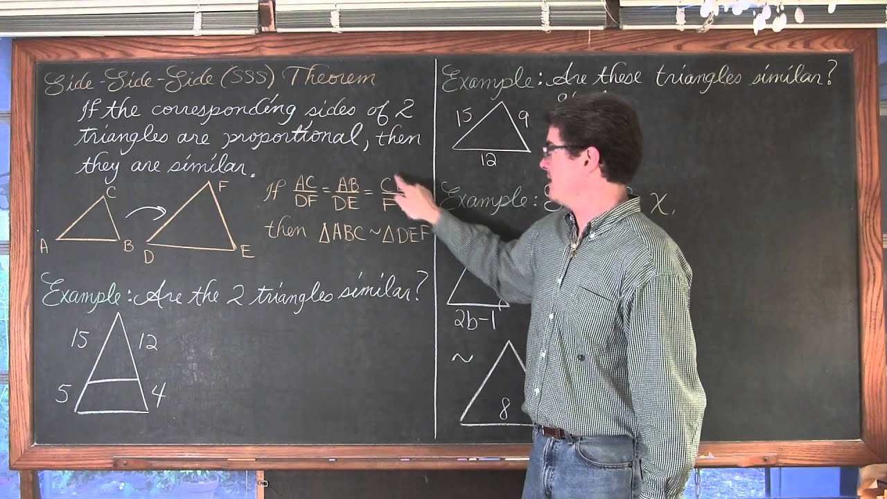 Proving Triangles are Similar AA SAS SSS
