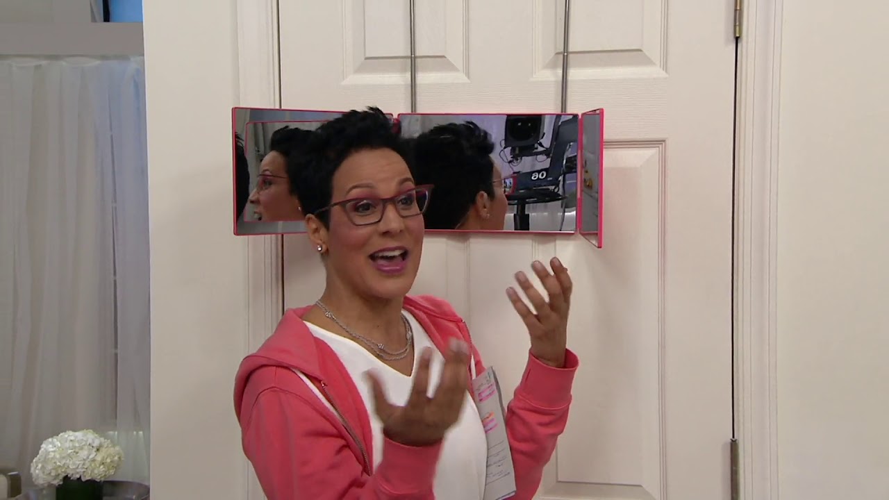 Self Style Three Way Over the Door Adjustable Mirror on QVC