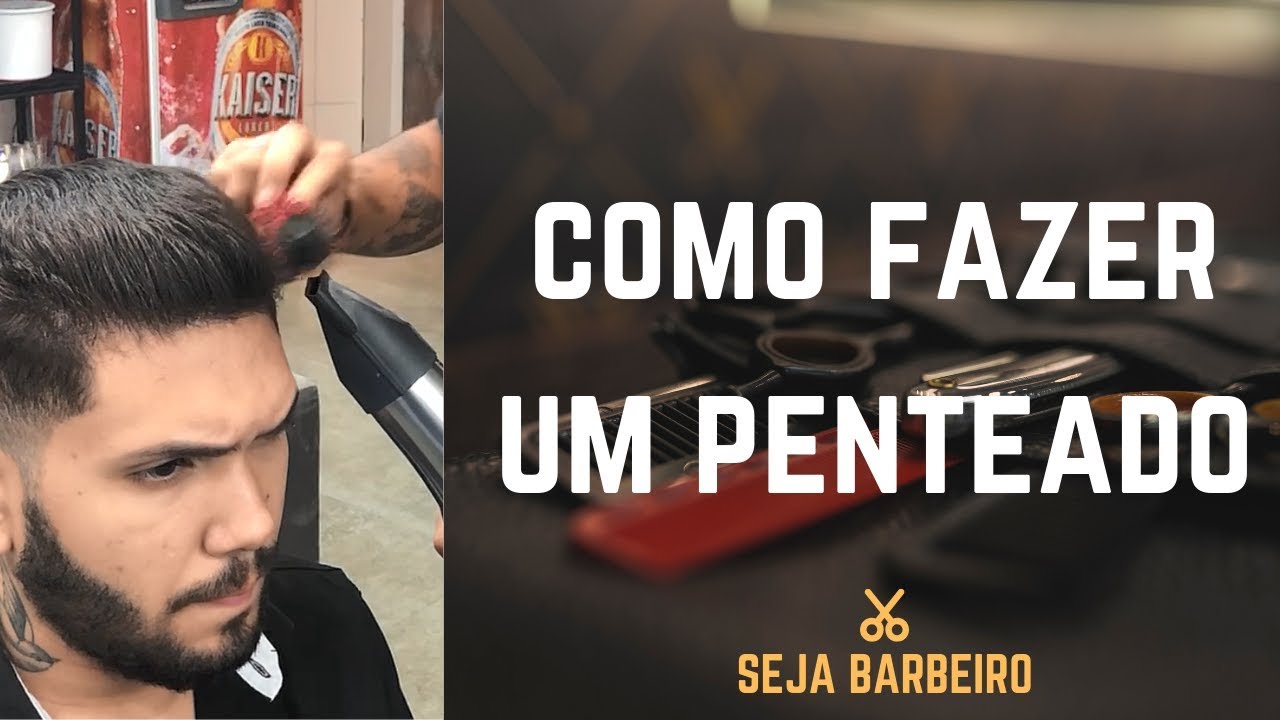 Como fazer penteado e escovar cabelo masculino passo a passo