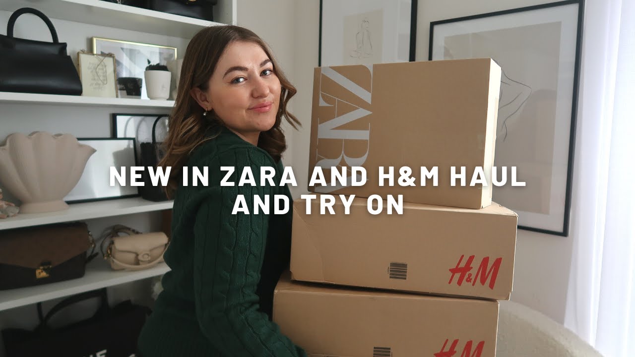 ZARA AND H&M HAUL AND TRY ON - NEW IN 2022 | PetiteElliee