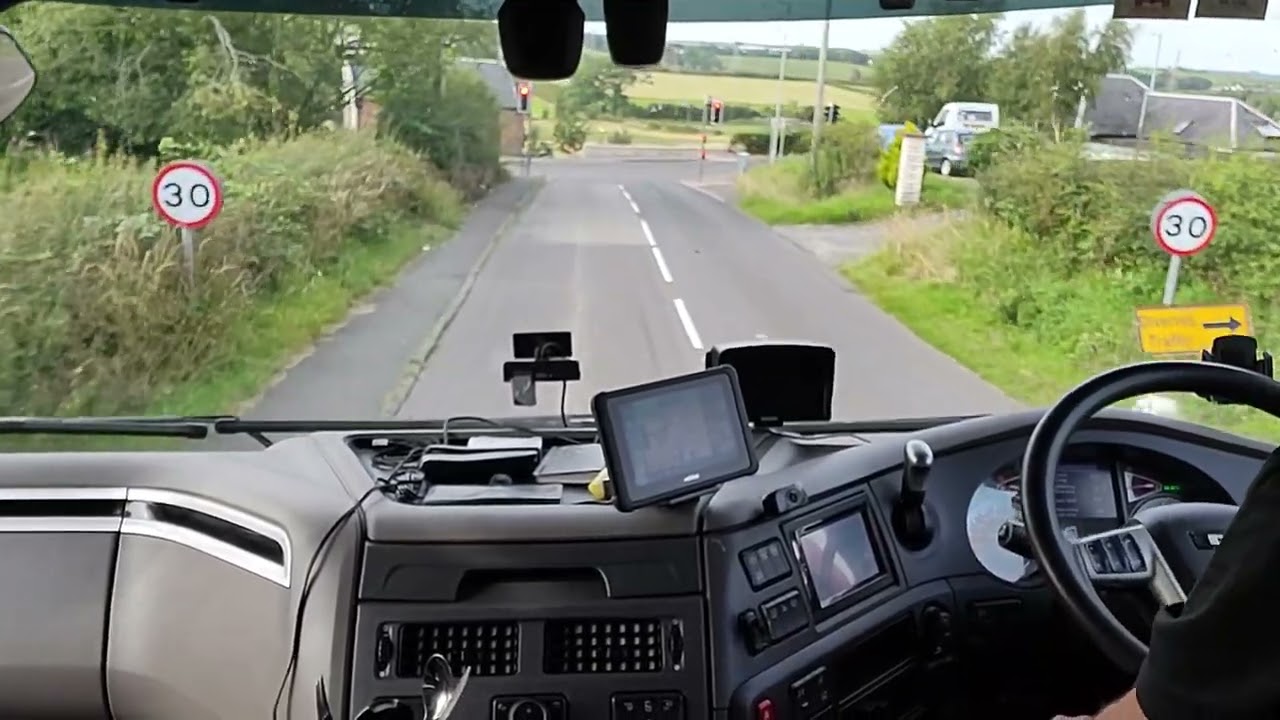 LGV/HGV Cockpit View A70 Ayr to Cumnock Scotland