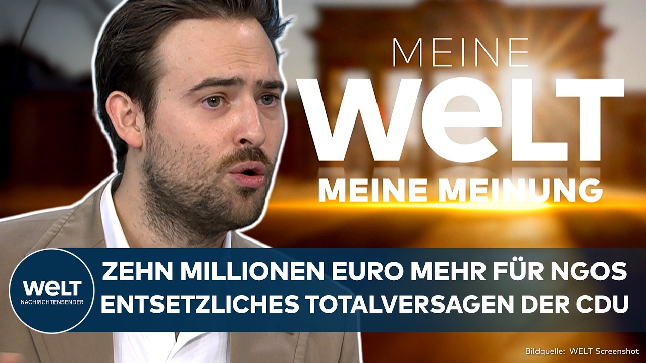 KOALITION: Zehn Millionen Euro mehr für NGOS! Entsetzliches Totalversagen der CDU von Kanzler Merz
