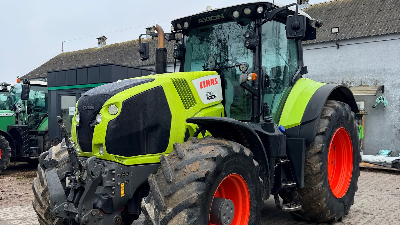 Claas Axion 870 CMATIC CEBIS, 2017r, 295KM, pneumatyka, miękka oś i kabina, ISOBUS, zaczepy, review