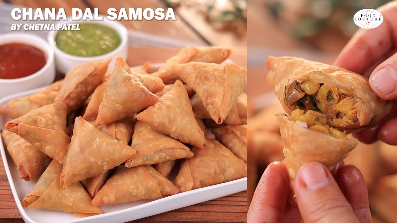 Chana Dal Samosa | Surat Special Street Style Farsan Recipe | Food Couture by Chetna Patel
