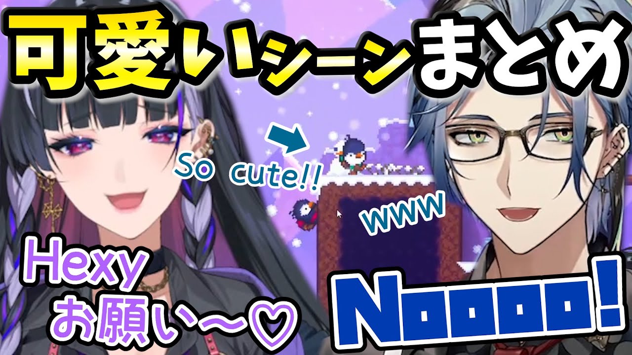 《癒しコラボ》同じところで何度もつまずき壊れるHexyとメロコ様可愛いシーンまとめ【狂蘭メロコ/Hex Haywire/にじさんじen/切り抜き】