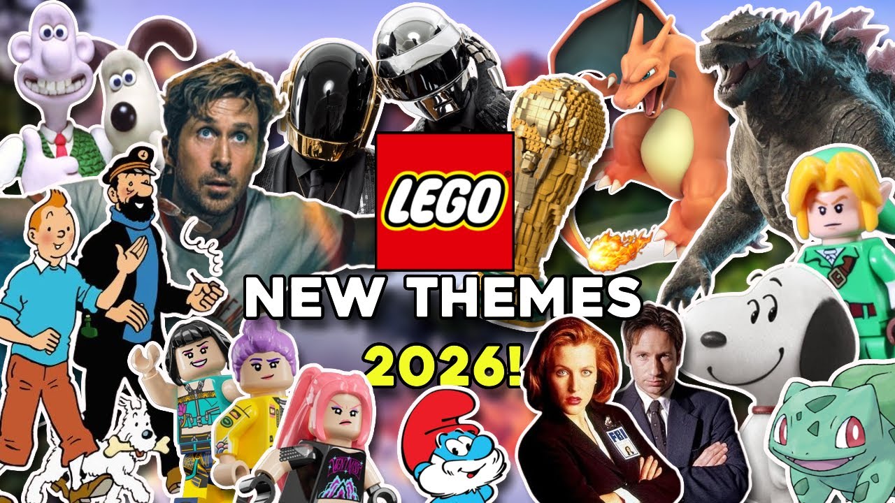 Все новые серии LEGO на 2026 год и далее (Покемоны, Секретные материалы, FIFA, Тинтин, Годзилла, ...