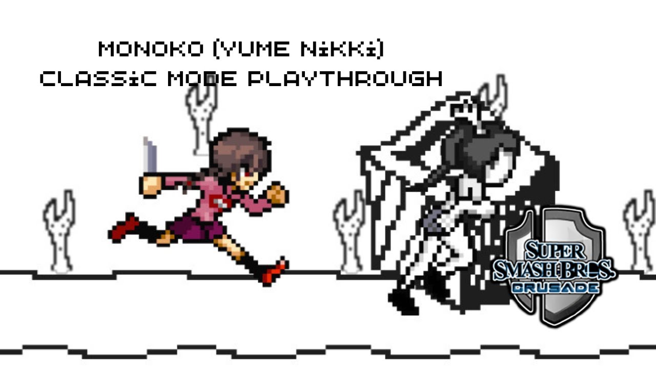 Super Smash Bros. Crusade - Monoko (Yume Nikki) Classic Mode Playthrough
