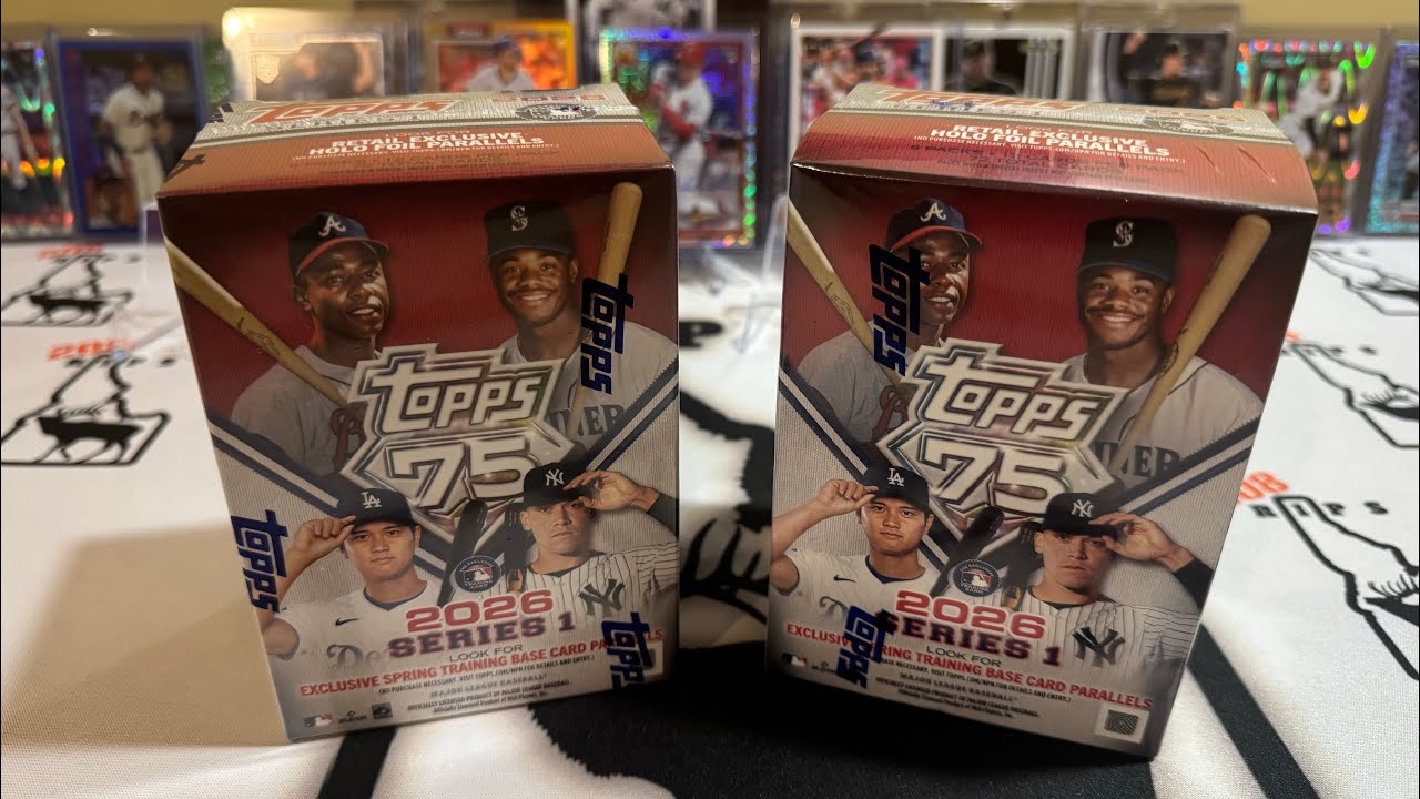 2 Blaster Boxes of Topps 75 Series 1 Baseball!⚾️ Shohei Ohtani Rainbow Parallel. 🔥