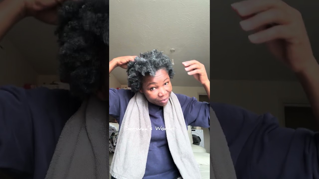 Doing my hair #naturalhair #lifestyle #family 