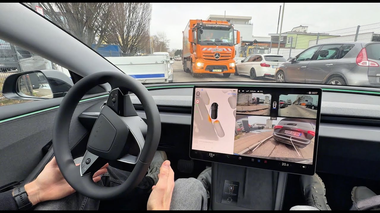 3 DISENGAGEMENTS!? Tesla FSD 14.1.7 (Supervised) Demo Fahrt in Weinstadt. Top oder Flop?