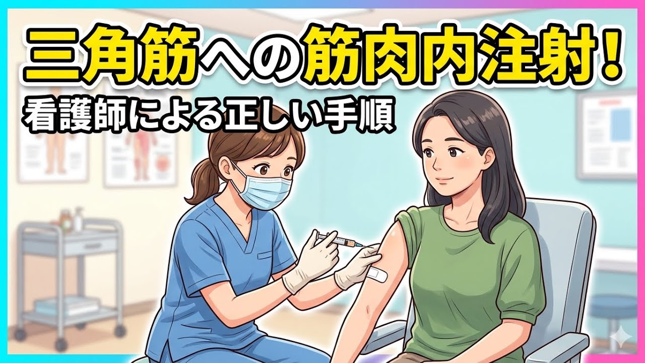 【筋肉注射】まさかの筋肉内注射法が見直されました！昔の知識でやってる方、ここは学び直しです。＃コロナワクチン接種＃注射＃看護技術
