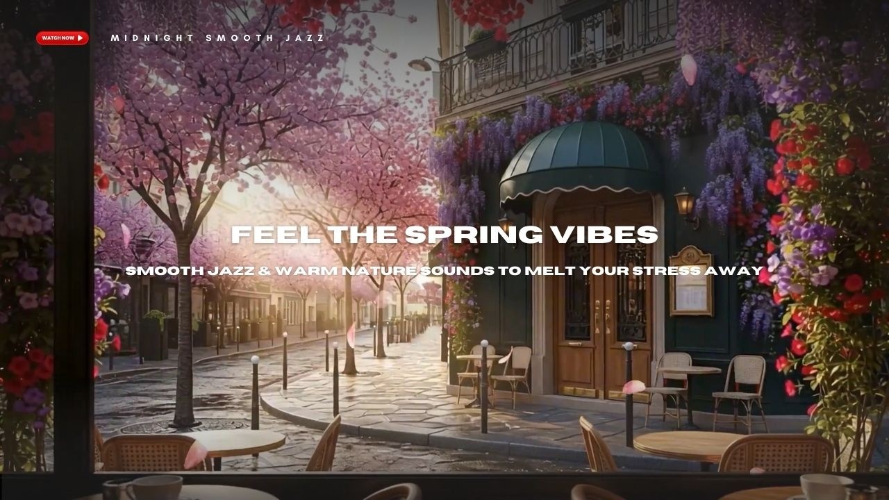 Stress Melts Away 🍃 Cozy Spring Garden Ambience with Relaxing Piano & Fireplace