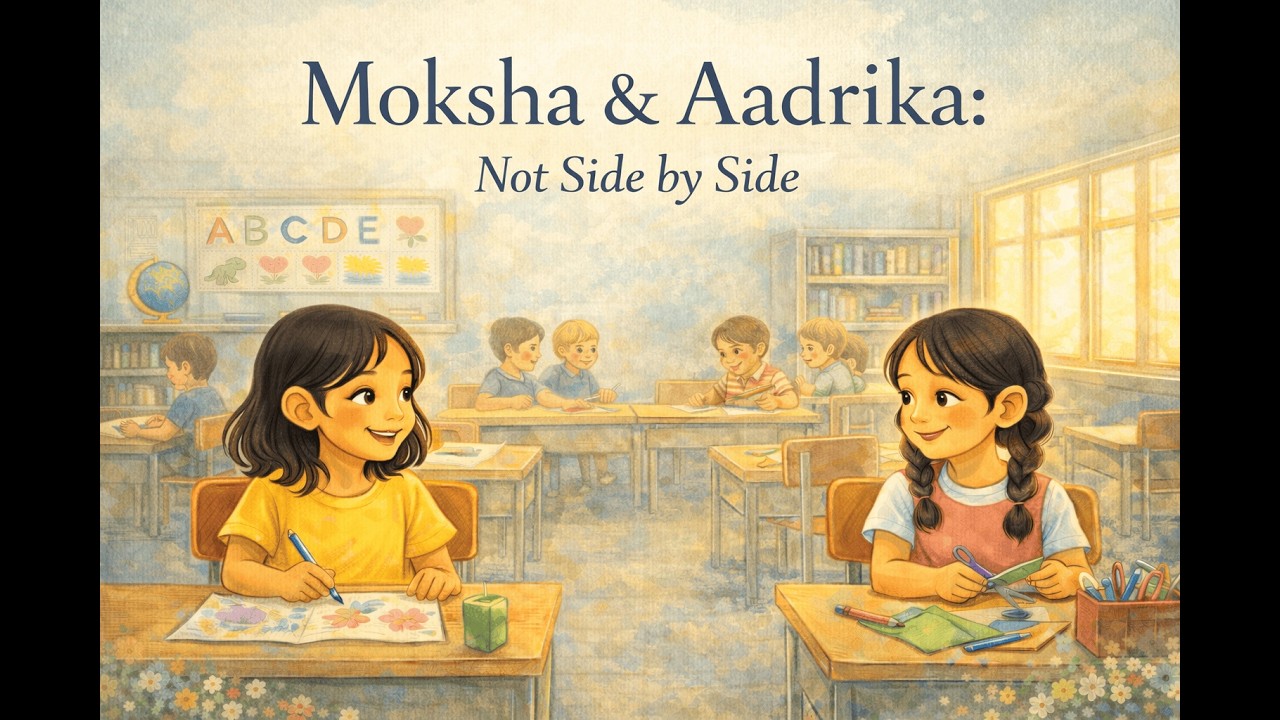 Moksha & Aadrika: Not Side by Side | Read Aloud Children’s Story About Friendship at School