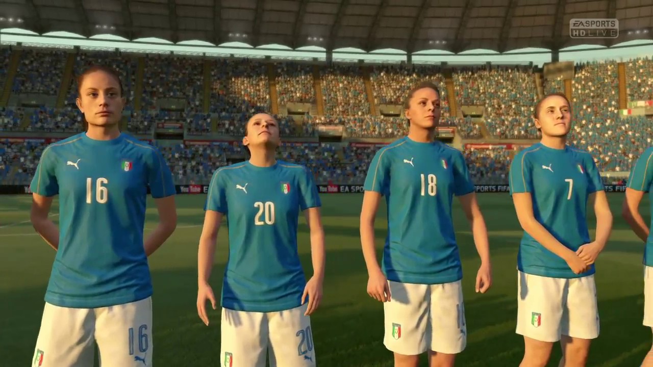 FIFA 17 - ITALY VS NETHERLANDS GAMEPLAY - WOMEN'S INTERNATIONAL CUP FRIENDLY MATCH
