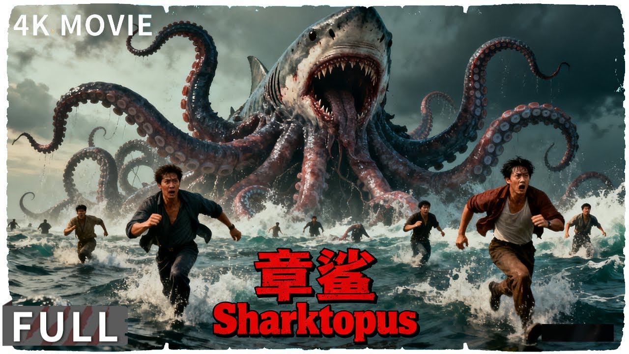 4K Full 章鱼鲨鱼结合变异进行实验失误 激增后疯狂报复人类   动作 / 奇幻《章鲨 / Sharktopus》叶璇 / 罗立群