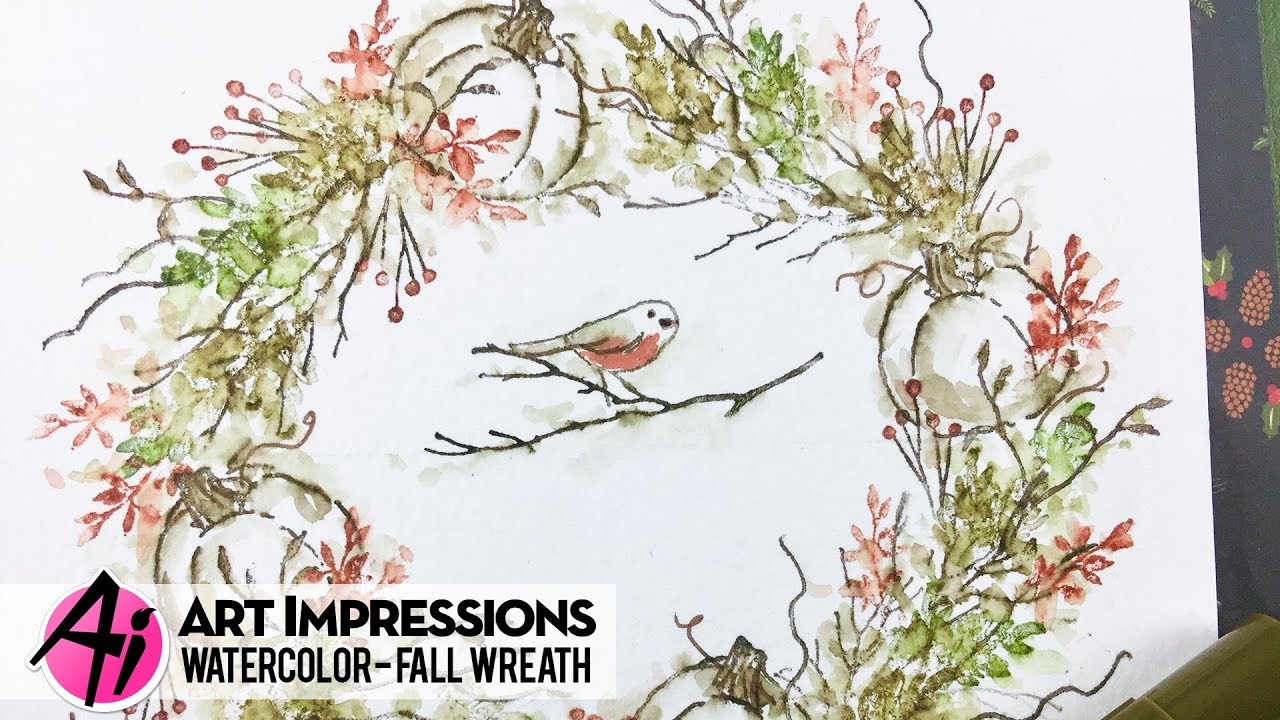 Ai Watercolor - Fall Wreath