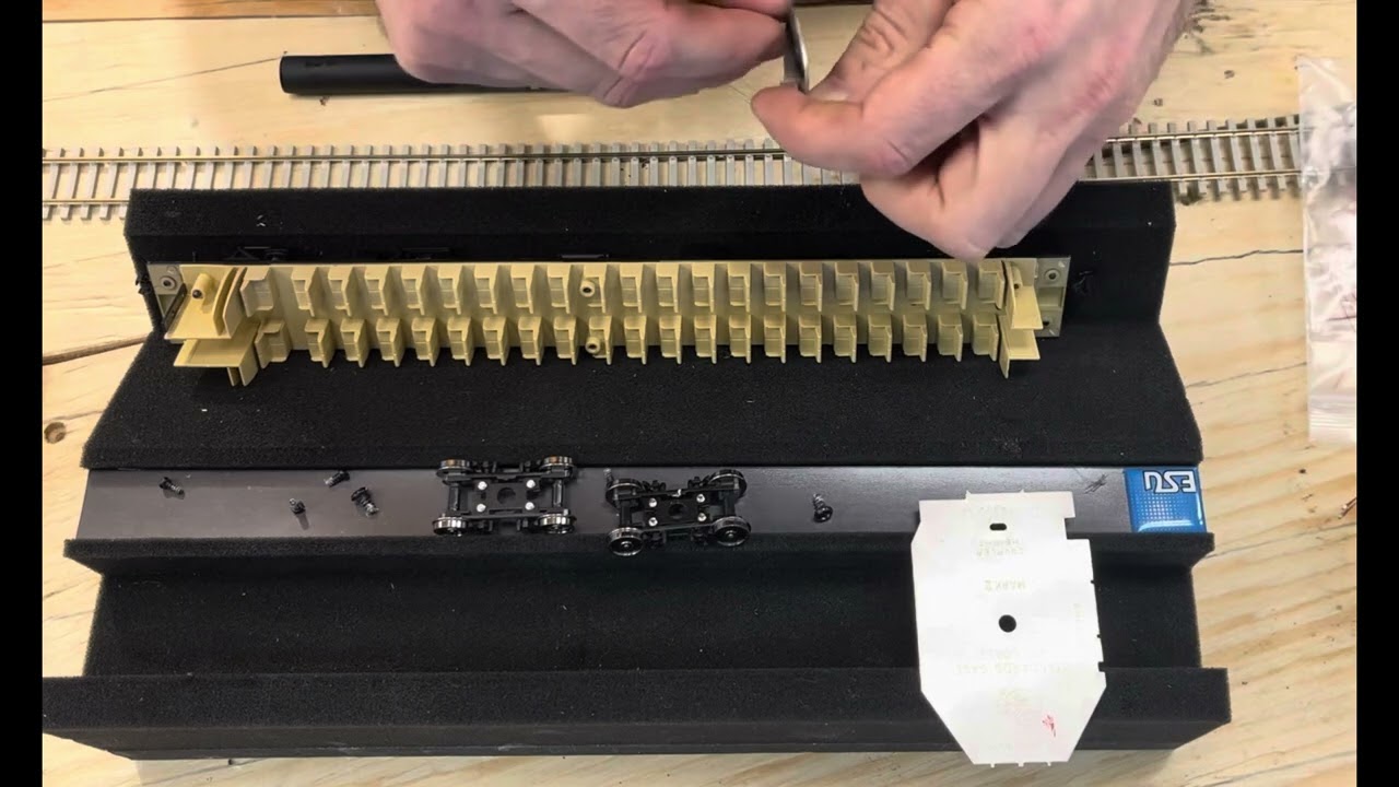 Improving Walthers Proto Amtrak Amfleet coaches to roll better and adding Marker Lights