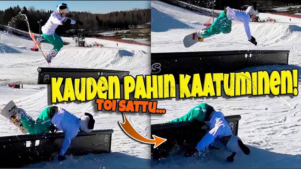 HYVÄ YRITYS... || SnoukkaVlogi🏂 (meinasin murtaa kylkiluut)