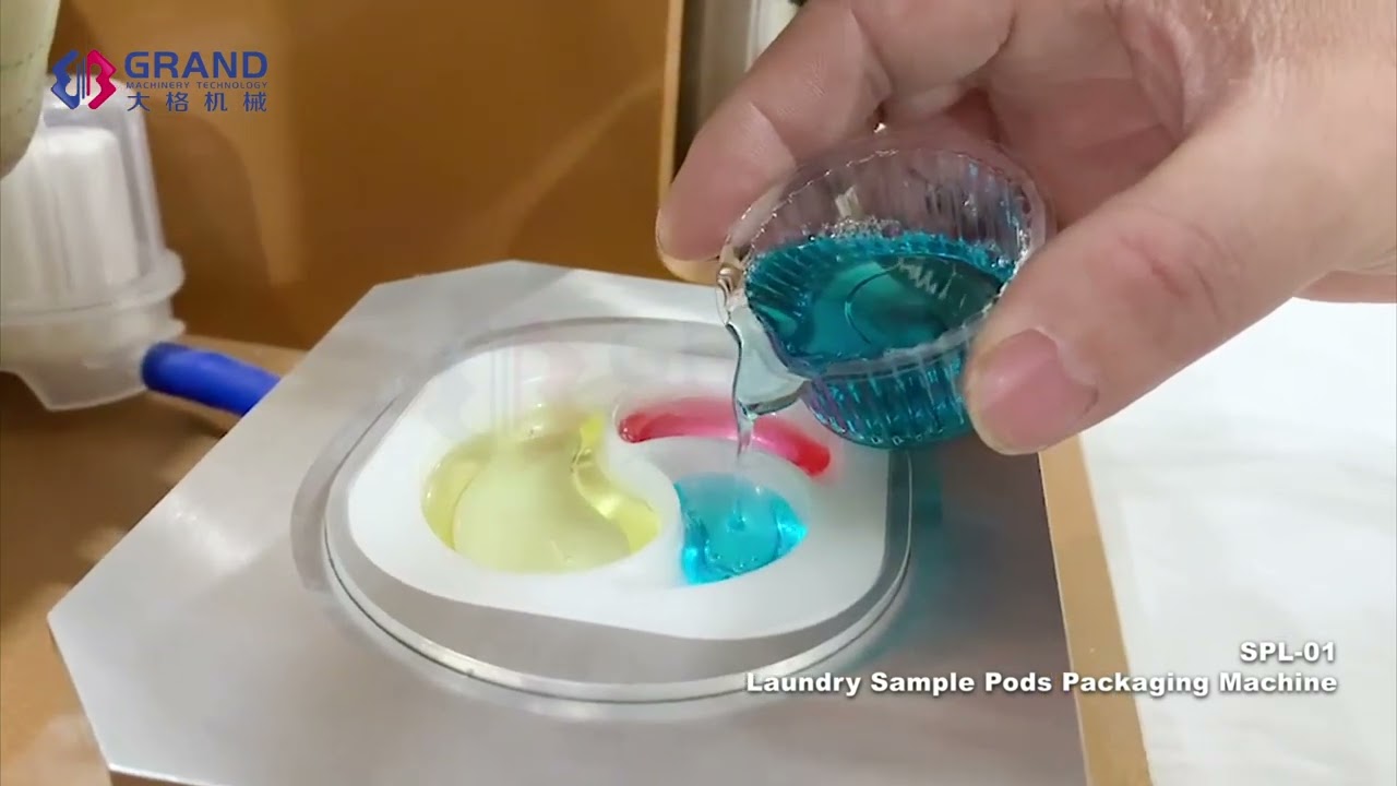 Lab Scale Mini Desktop Tide Laundry Pods Sample Packaging Pod Packing Machine-Grand Machinery