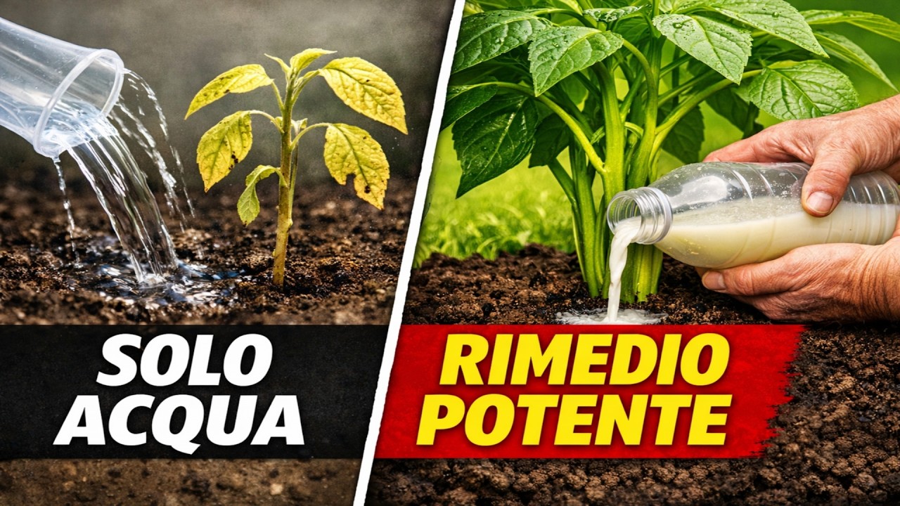 SMETTI DI USARE SOLO L'ACQUA! Le tue piantine diventeranno robuste come tronchi d'albero grazie a q