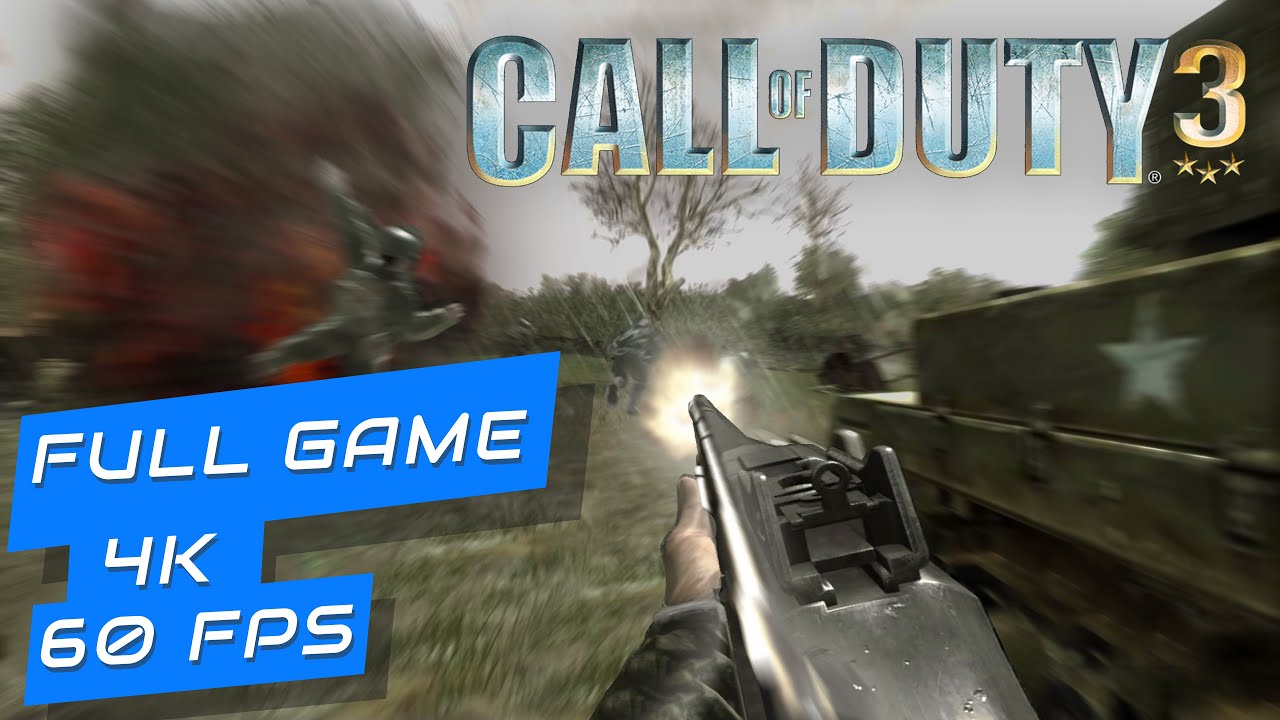 Call of Duty 3 | 4K True 60fps | Longplay No Commentary Gameplay PS3