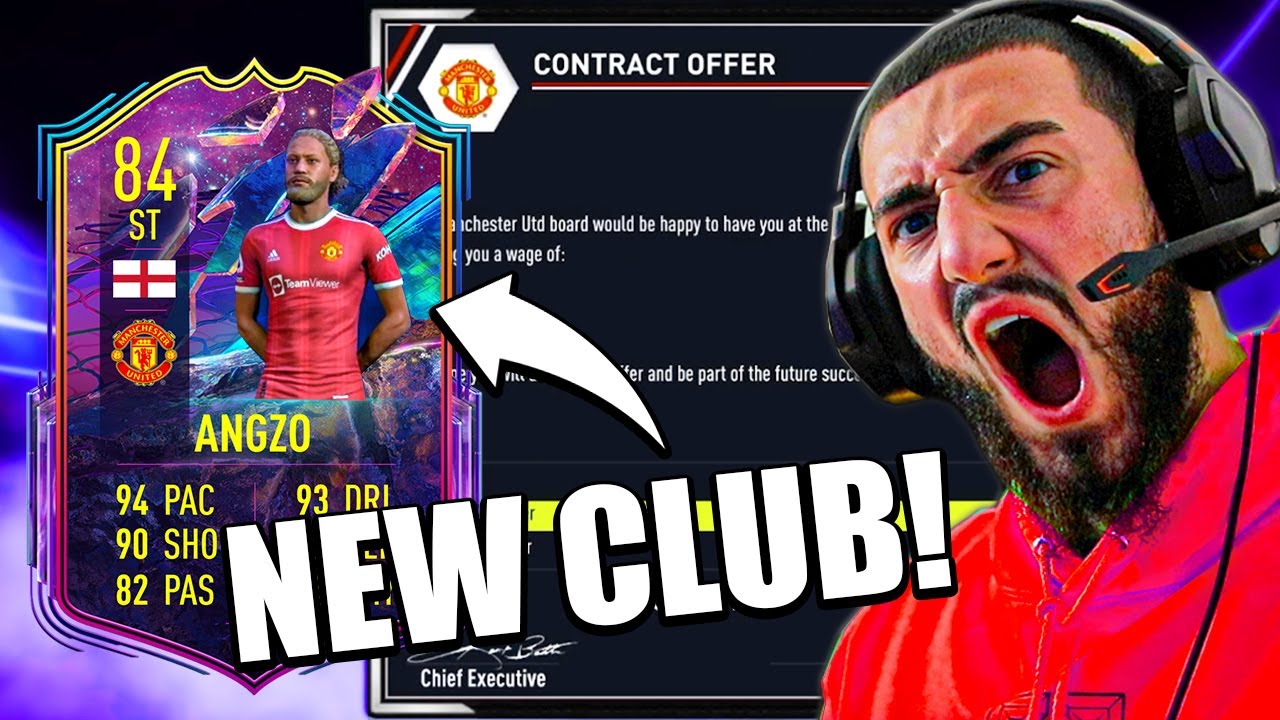 ANGZO GREALISH LEAVES MAN CITY FOR MAN UNITED!! -  FIFA 22 PLAYER CAREER MODE #12