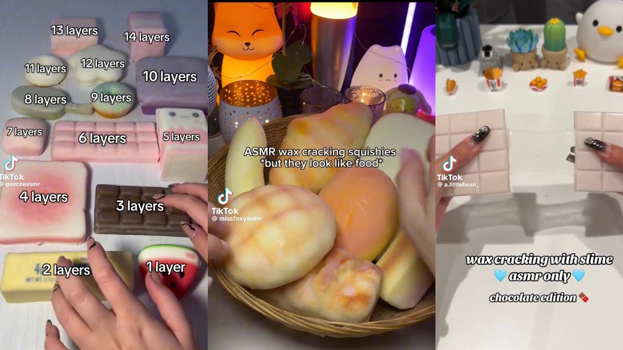 🔊Wax Cracking ASMR Complitation 20 minutes🔊