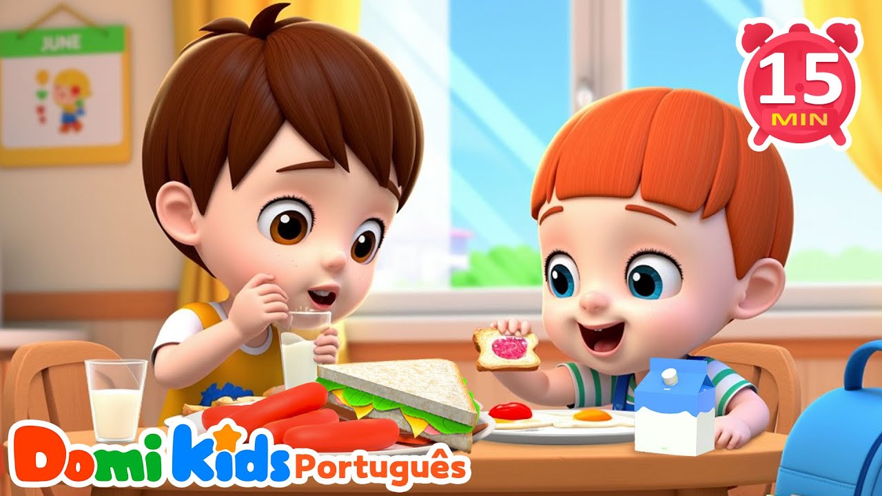 🍭 Comida Colorida | Frutas, Doces e Mais | Canções Infantis | Domi Kids