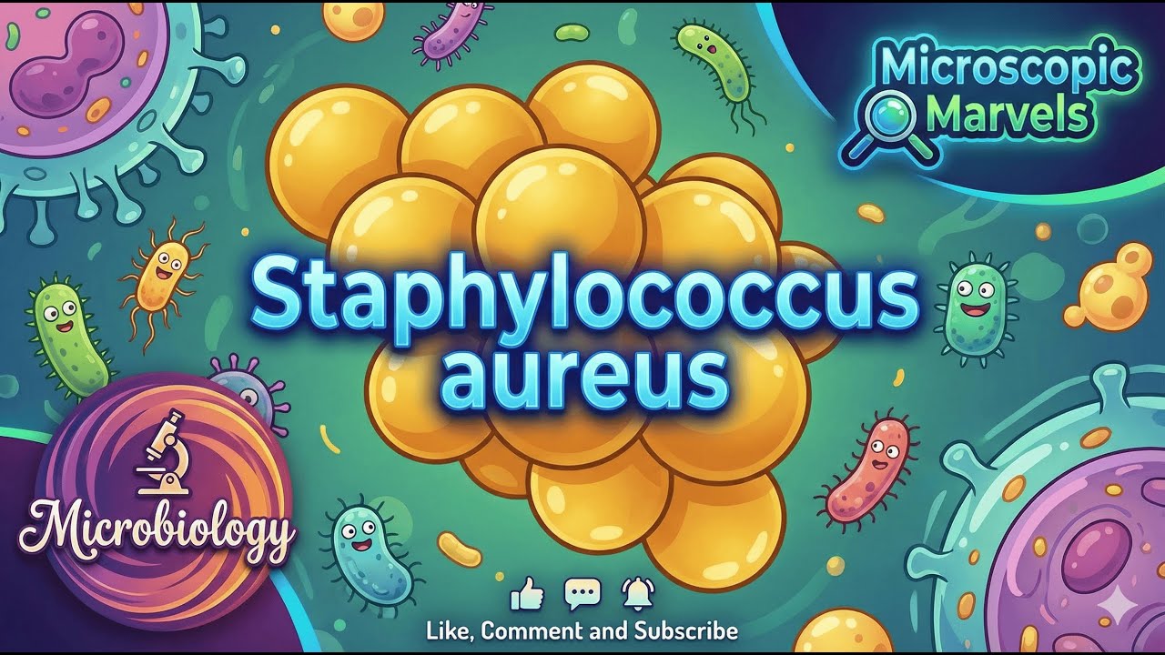 Staphylococcus aureus | Microbiology 2nd prof | Microscopic Marvels