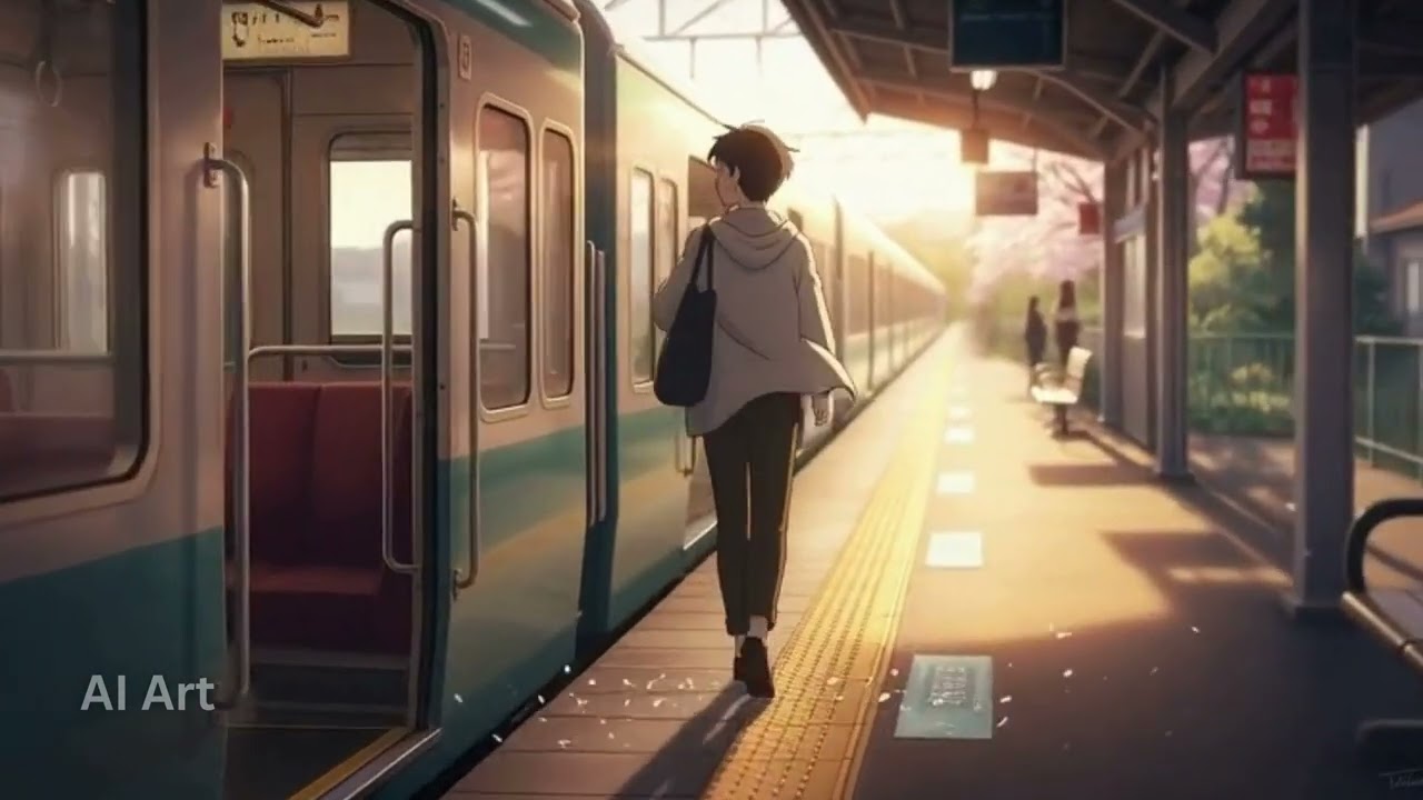 Stepping Home 🍃 | Day 22 | AI Anime Platform Moment | Gentle Arrival Calm