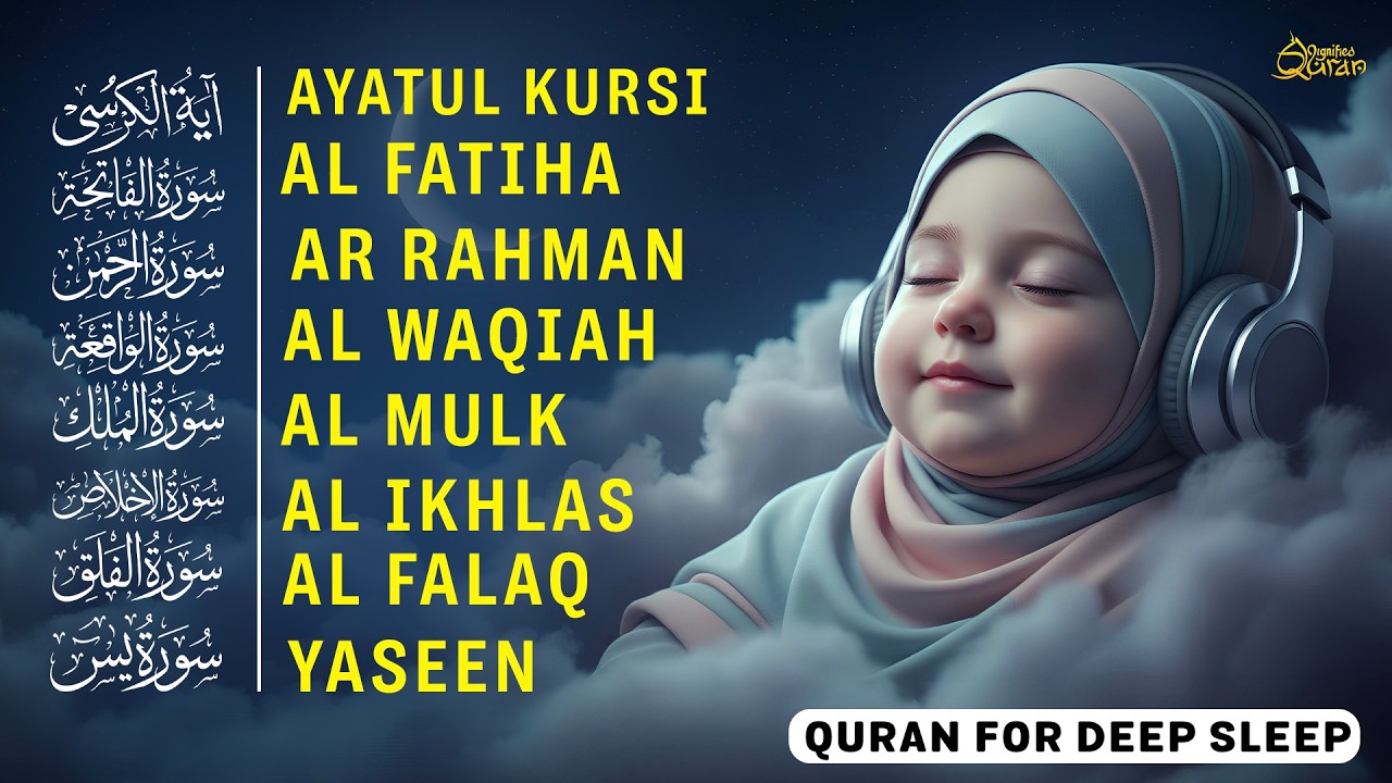 Peaceful Quran Recitation of Surah Al-Fatiha, Ayatul Kursi, Ar-Rahman, Al-Mulk, Yaseen – Alaa Aqel
