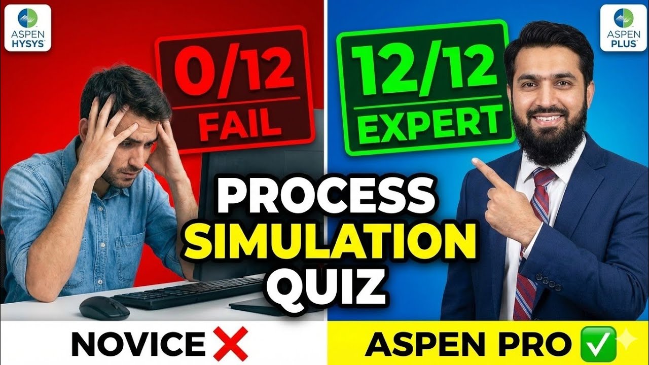🔥 12 Process Simulation Quiz Questions | Aspen Simulation Test for Chemical Engineers
