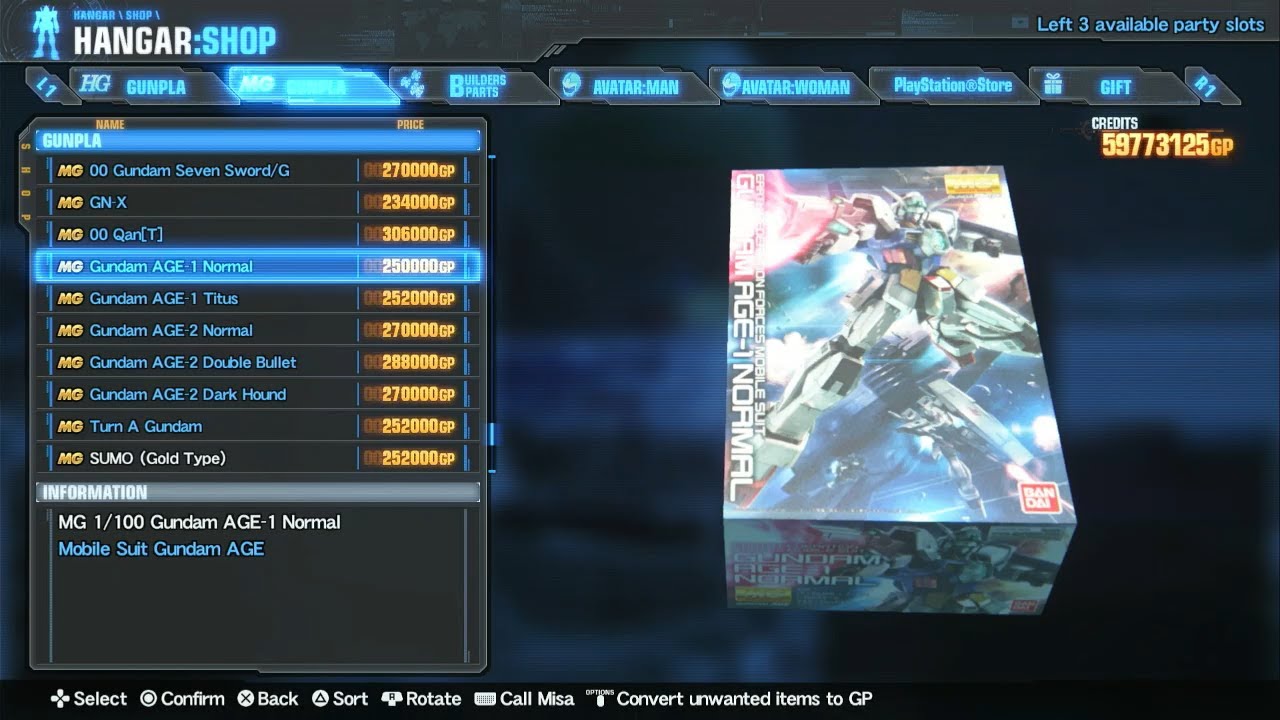 Gundam Breaker 3 - Gameplay Pt.3
