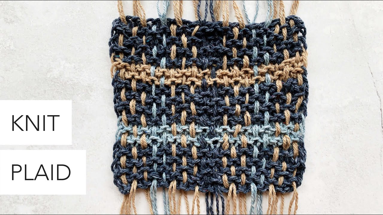 How to Make Knit Plaid / Tartan