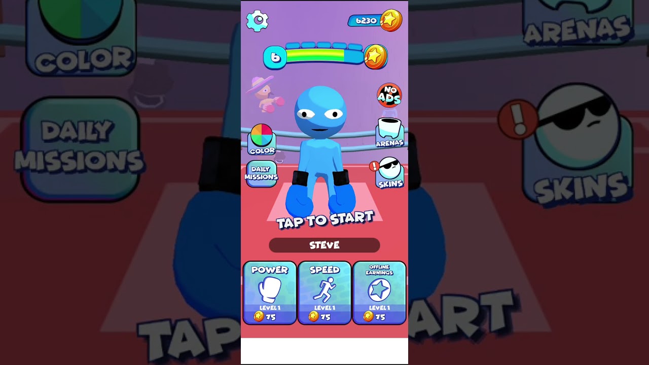 Um jogo  de luta dos bonecos gang  boxing  arena