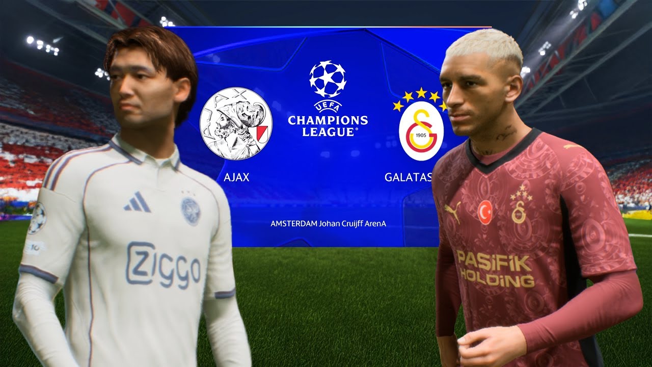 Ajax vs Galatasaray | UEFA Şampiyonlar Ligi | EA FC 26 TÜRKÇE SPİKER