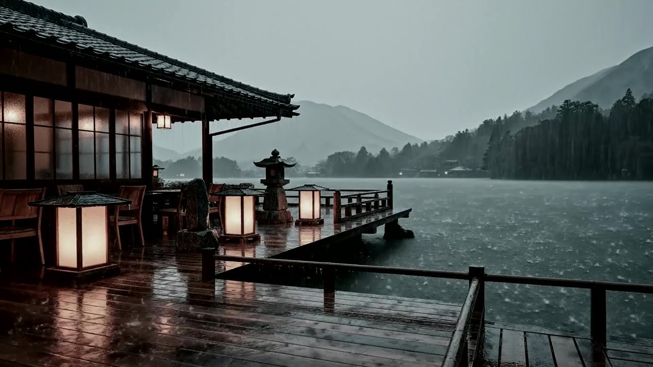 No Ads Rain Sounds for Sleeping - ASMR Rain and Thunder Sounds For Sleeping, Relaxing #DOS92