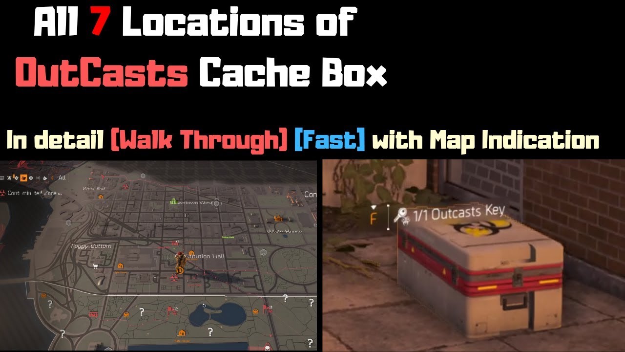 Division 2: OutCast Cache Locations (ALL 7) [In Detail, Walk Through] FAST!! (Part 2)