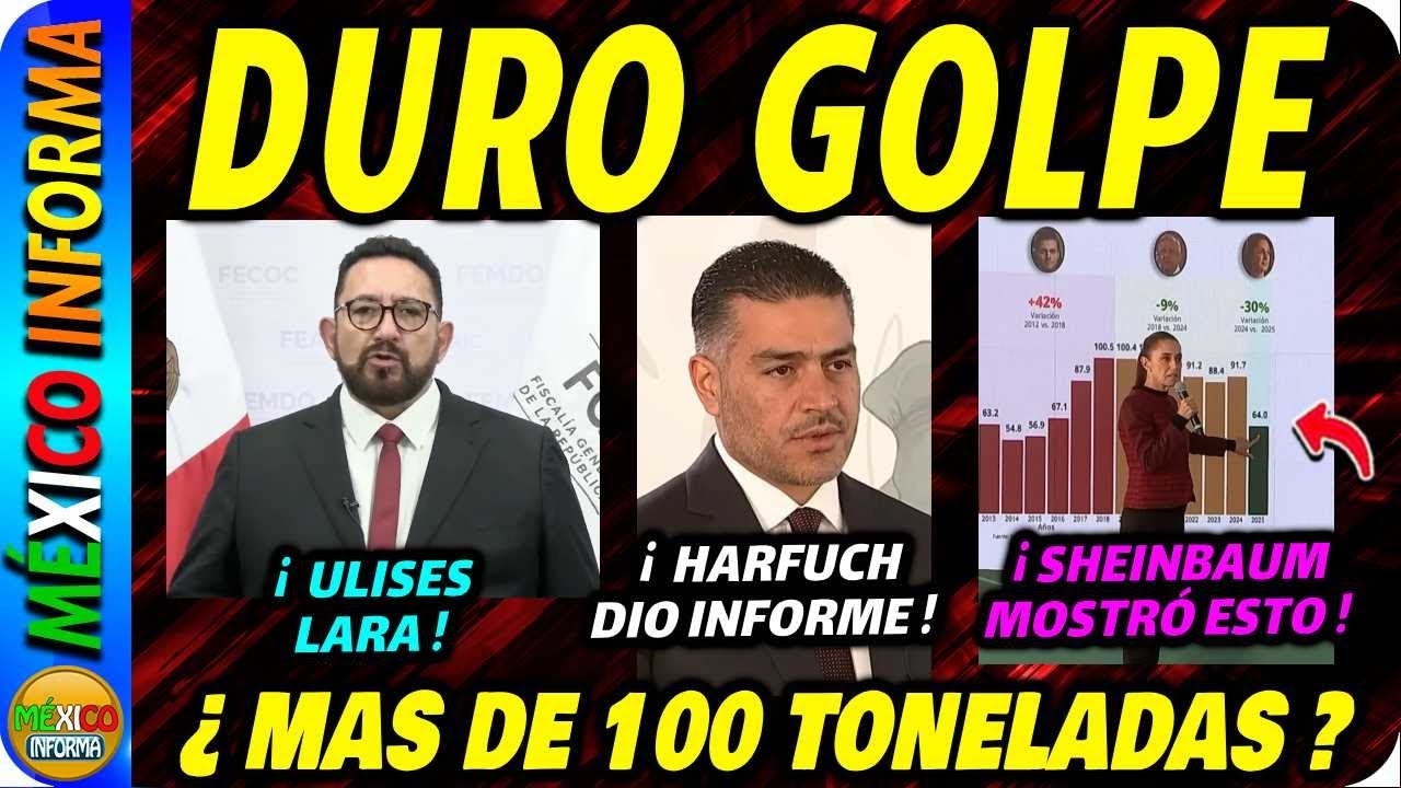 GOLPAZO EN SINALOA Y BAJA CALIFORNIA. HARFUCH Y ULISES LARA DAN DETALLES. SHEINBAUM MUESTRA GRÁFICA.